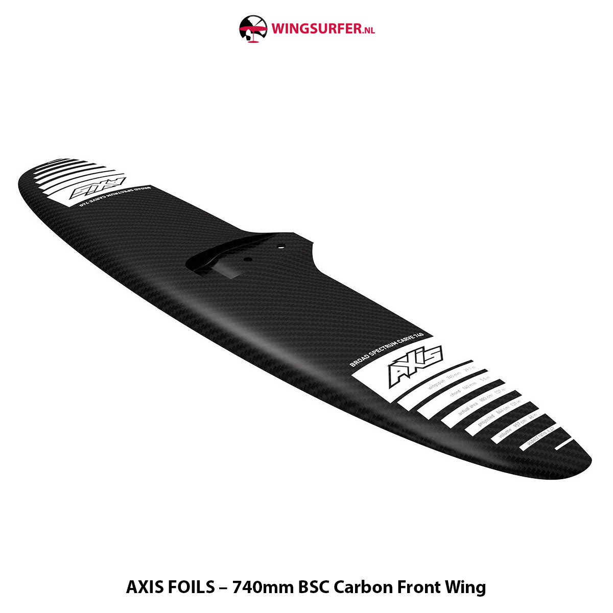 AXIS FOILS – 740mm BSC Carbon Front Wing