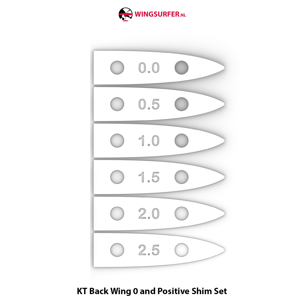 KT Back Wing 0 and Positive Shim Set