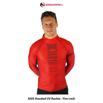 AXIS Hooded UV Rashie - Fire (red)