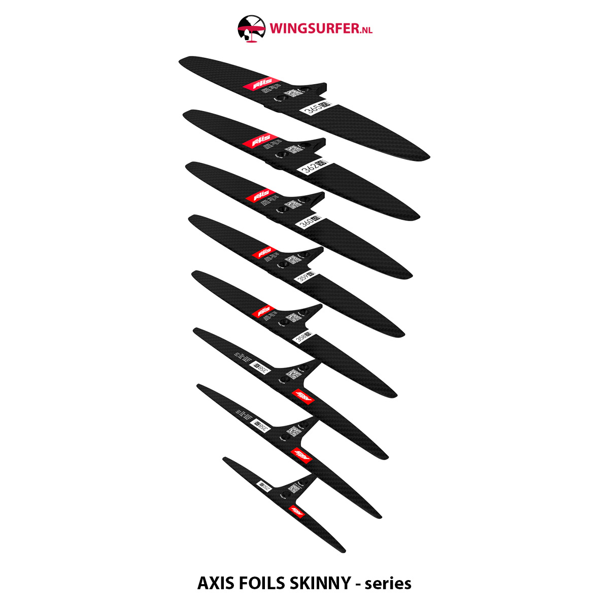 AXIS FOILS SKINNY - 250/20 Carbon Rear Wing – Bild 3